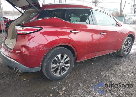 2015 Nissan Murano Sl from USA, damaged, VIN 5N1AZ2MG9FN236411